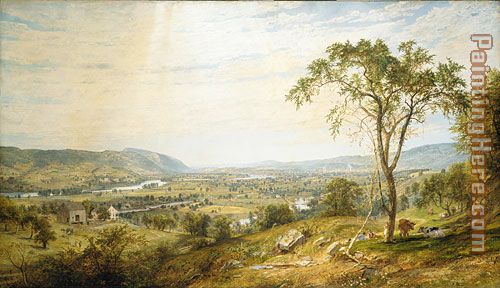 The Valley of Wyoming painting - Jasper Francis Cropsey The Valley of Wyoming art painting